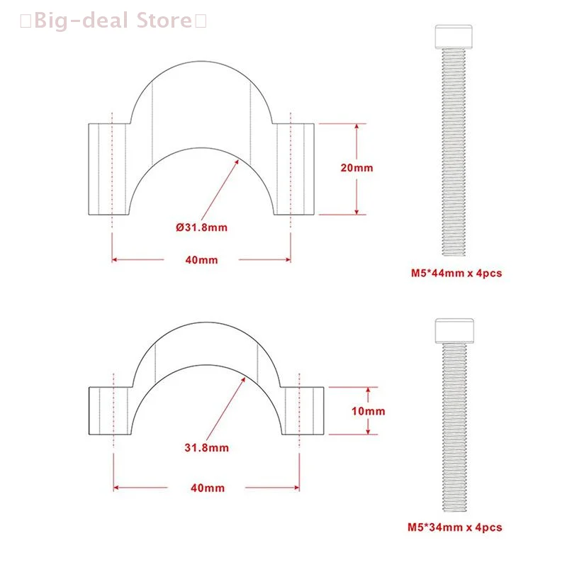 【M】ل أجزاء المقود TT 31.8 مللي متر 10/20 مللي متر جديد الطريق دراجة الناهض فاصل المشبك الألومنيوم بقية بار ارتفاع فاصل لوحة سبيكة
