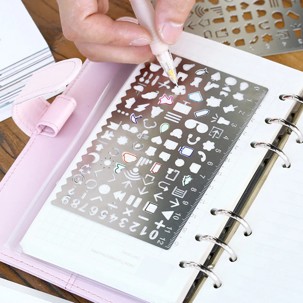 

Stainless Steel Craft Ruler Durable Measuring Tool For Scrapbooking Journaling Planner Diy Photo Album School Art