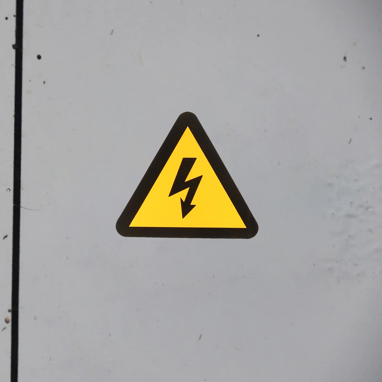 Tofficu Yellow Stickers High Voltage Electrical Shock Hazard Vinyl Sticker Electric Shock Disconnect Power Before