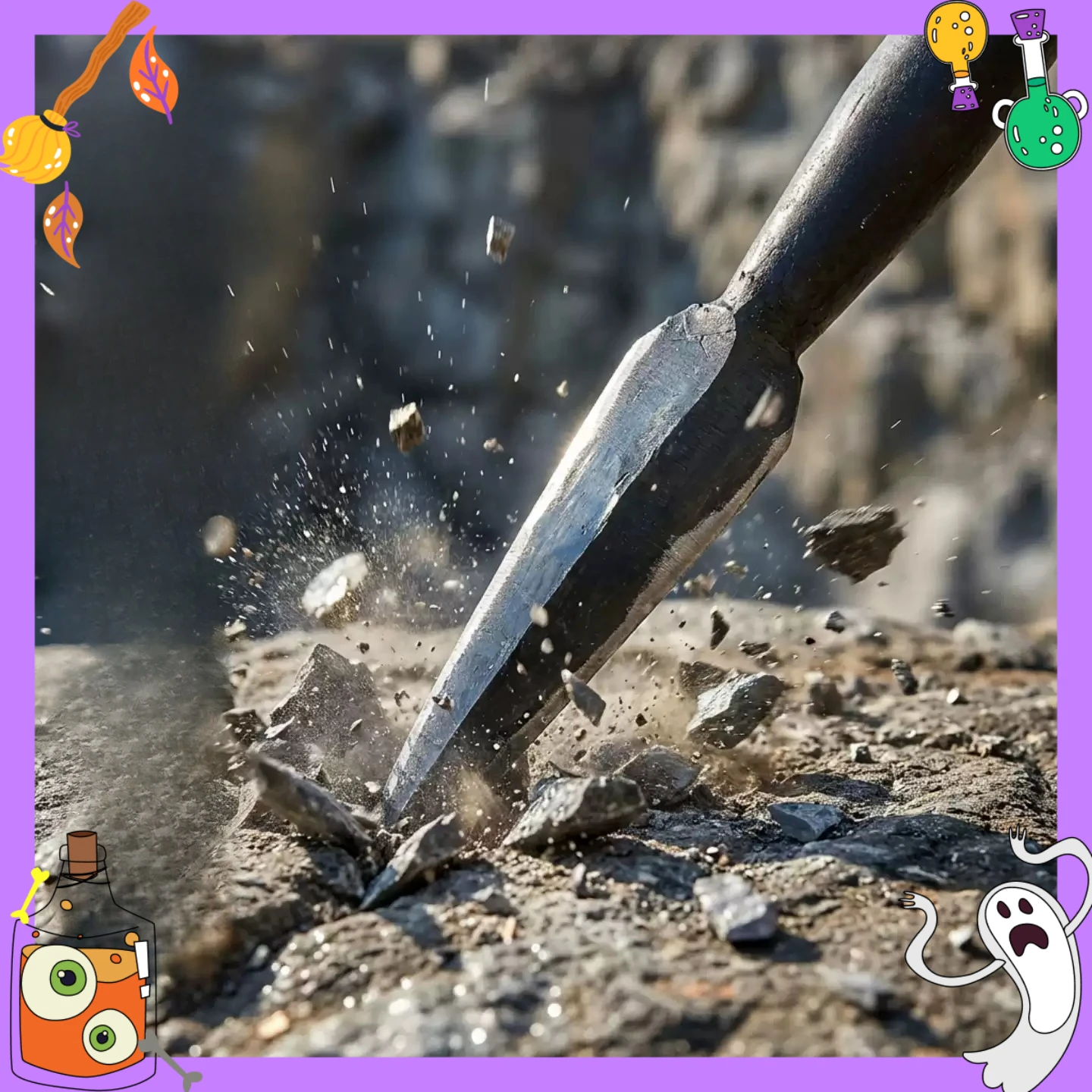 1pc Hand-forged spearhead to open mountains and roads Practical utensils Outdoor