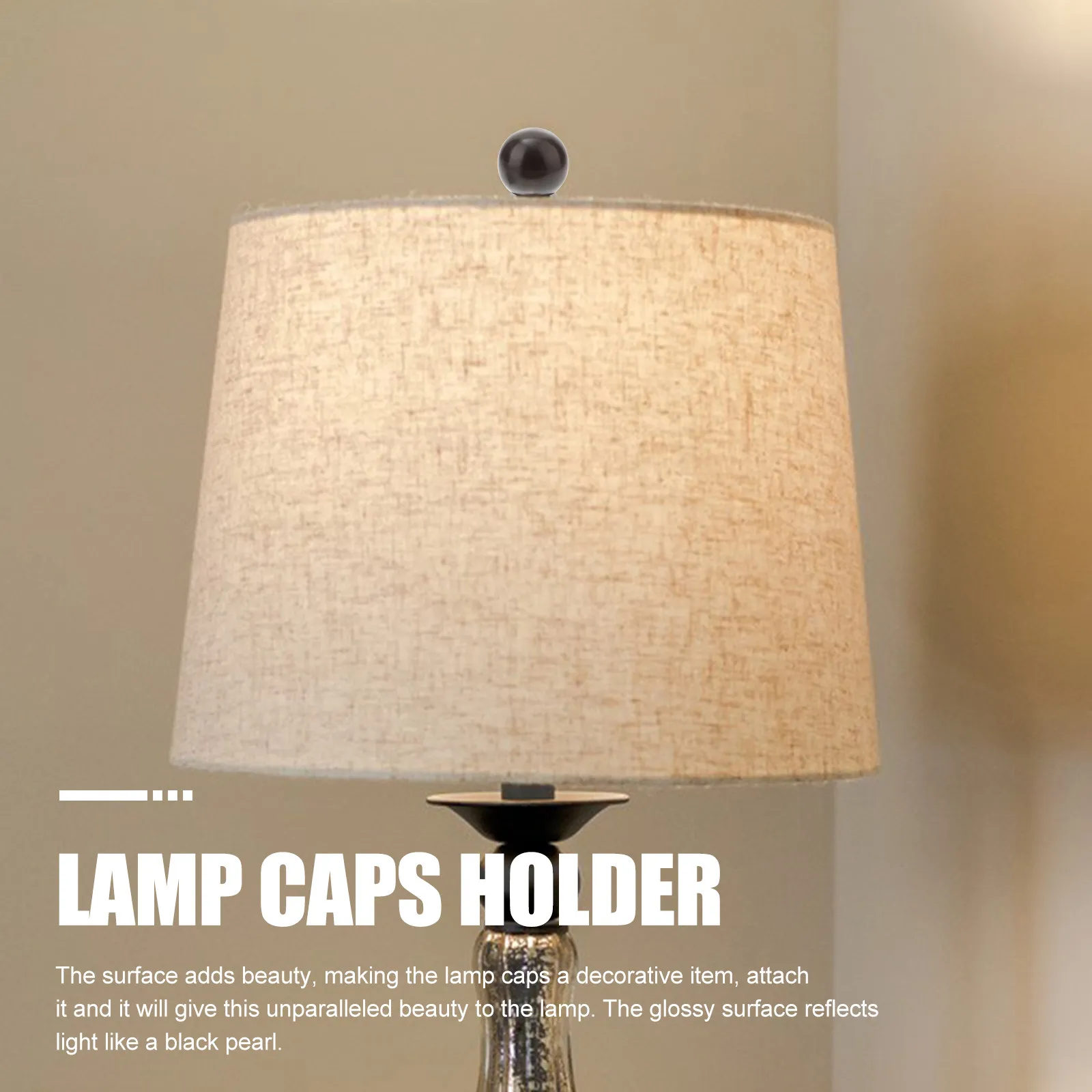 

2Pcs Retro Iron Lamp Finials Ball Shape Table Lamp Caps Knobs for Floor Lamps Bedroom Living Room Decor Finials for Lamps