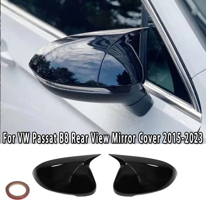 Para volkswagen passat b8 2015-2023 tampa do espelho retrovisor cobre spoiler divisor rline-look adesivo extra guarnição bodykit tuning