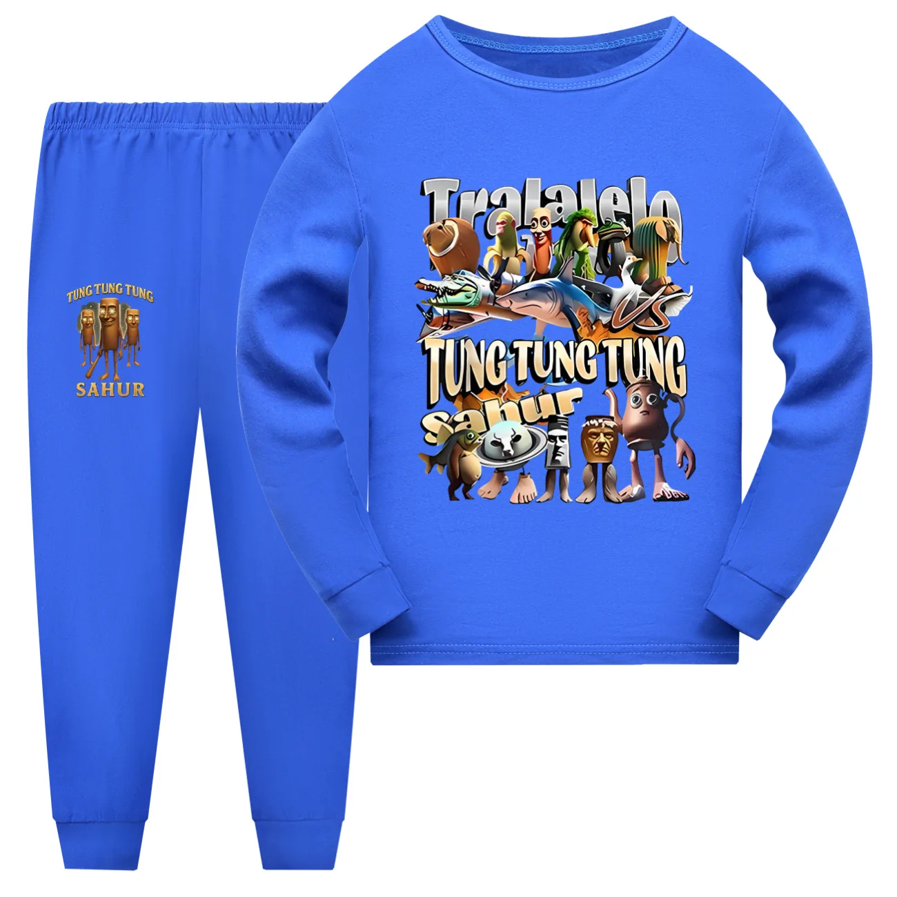 

Tralalero Tralala tung tung tung Kids Clothes Girls Pajama Set Fashion Boys Long Sleeve Pyjamas Children Sleepwear Suit