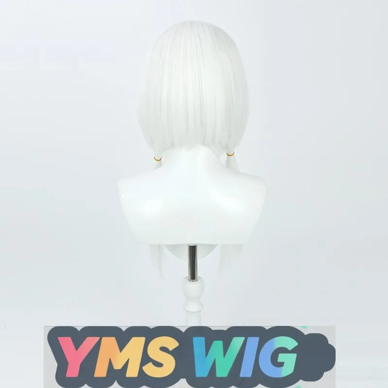 【MIS PERUCA】 Cantor Virtual YouTube Shen Chun Magic Girl Hanabuta Taro Peruca Cosplay Couro Cabeludo Branco Puro