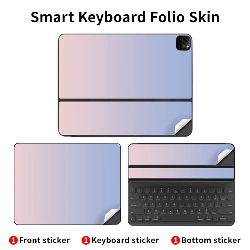 For iPad Pro Smart Keyboard Folio Gradient Skin Sticker 11 /12.9 inch Protective Cover Keyboard Cover air4/5