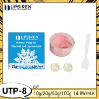 Composto térmico UPSIREN UTP-8 10g/20g/50g/100g 14,8 W/MK pasta térmica rosa compuesto térmico formable de plástico para componentes GPU