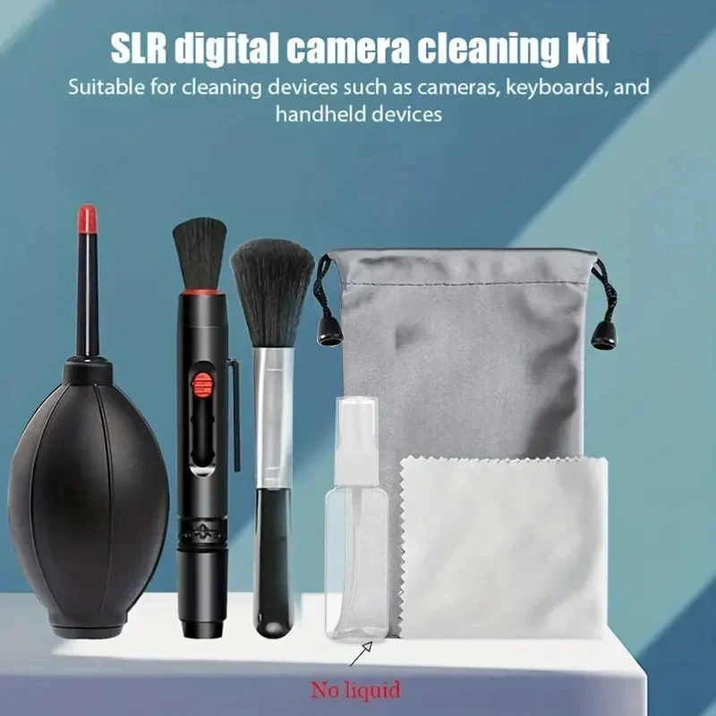 6-in-1-Reinigungsset für Digitalkameras, professioneller Luftgebläse-Reiniger, DSLR-Objektivtuch, Stiftbürste, Reinigungswerkzeug für CCD-Sensor, Objektiv, Tastaturen – Detail 1