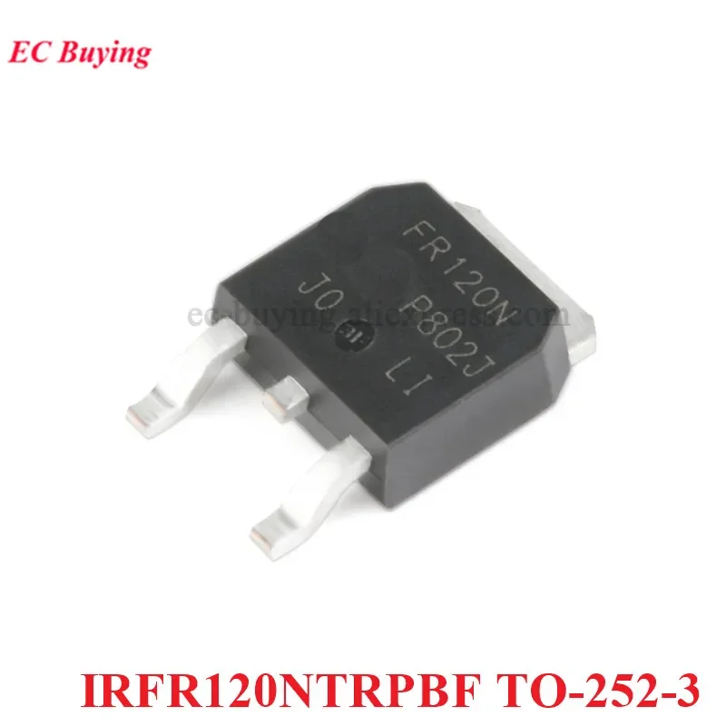 10pcs/1pc IRFR120NTRPBF IRFR024N FR024N IRFR120 FR120 TO-252 TO252-3 N-channel 100V/9.4A Chip MOSFET FET Field-effect Transistor