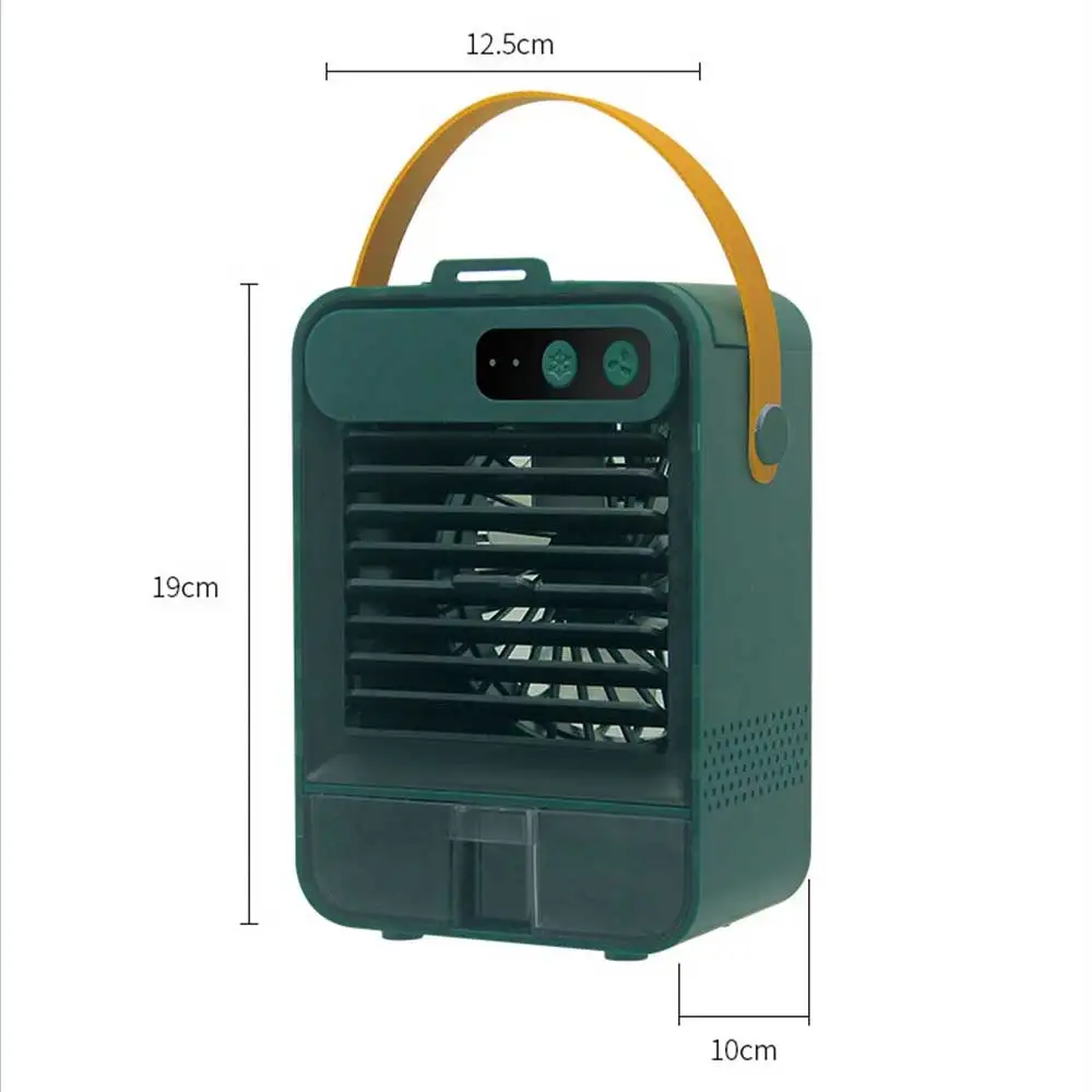 Ventilador de humidificación doméstico, aire acondicionado silencioso eléctrico, refrigeración por agua, 1/2 juegos