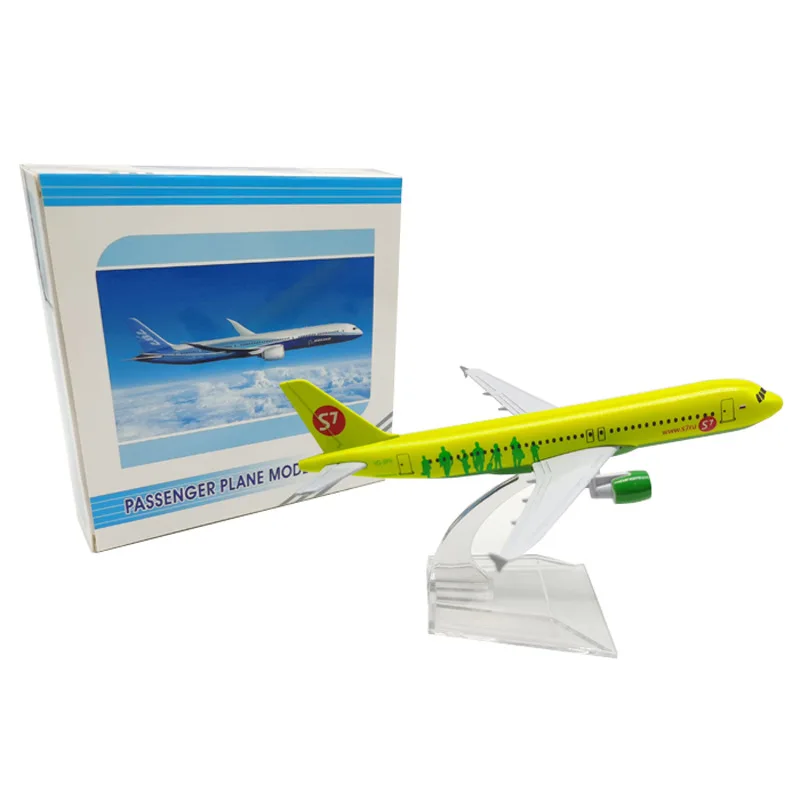 16cm Alloy Aircraft Model Siberian Airlines A320 Diecast Aviation Plane Collectible Miniature Toys for Boys Dropshipping