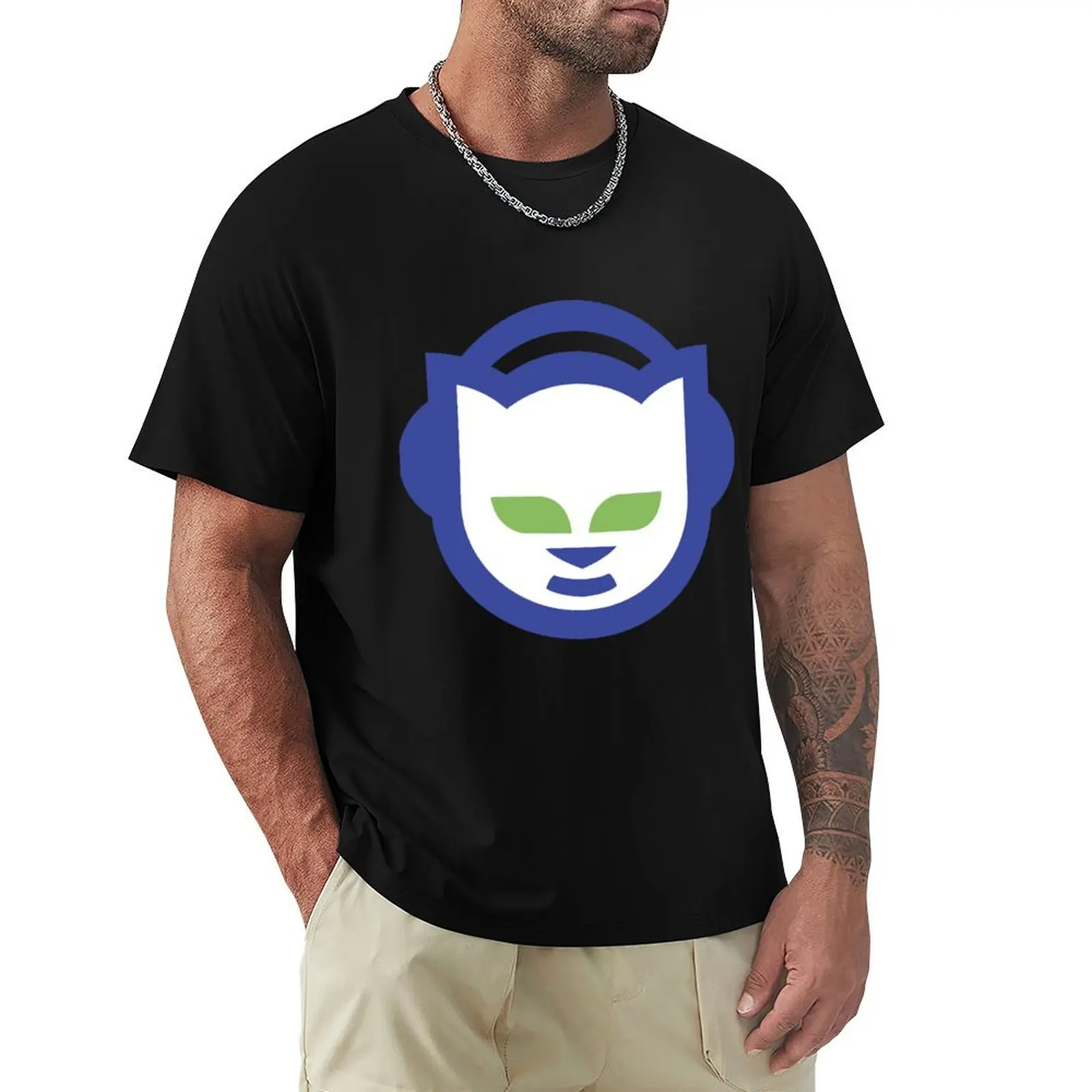 

Napster logo T-Shirt vintage sports fans essential t shirt mens t shirts casual stylish