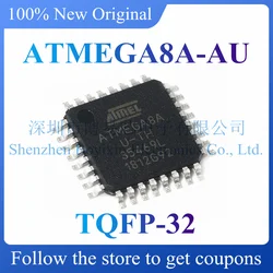 Nouvelle puce de microcontrôleur AVR 8 bits d'origine ATMEGA8A-AU. GT TQFP-32