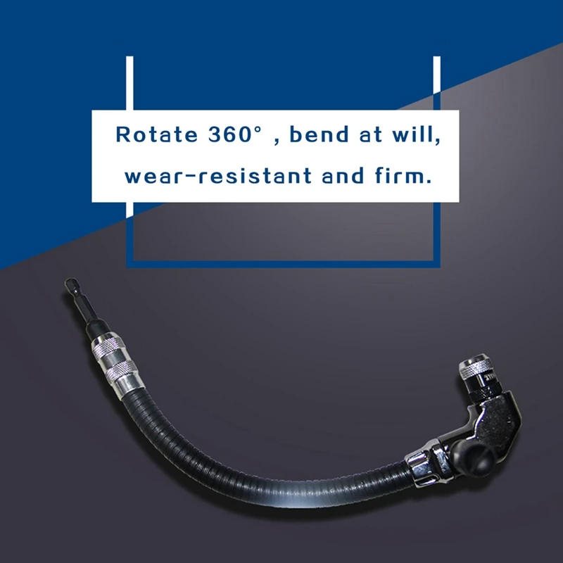 เพลาแบบยืดหยุ่น เจาะ Bit Extension Holder Link สําหรับเจาะ Hex ไขควง Soft Shafts Driver ขยาย Rod Impact Tool