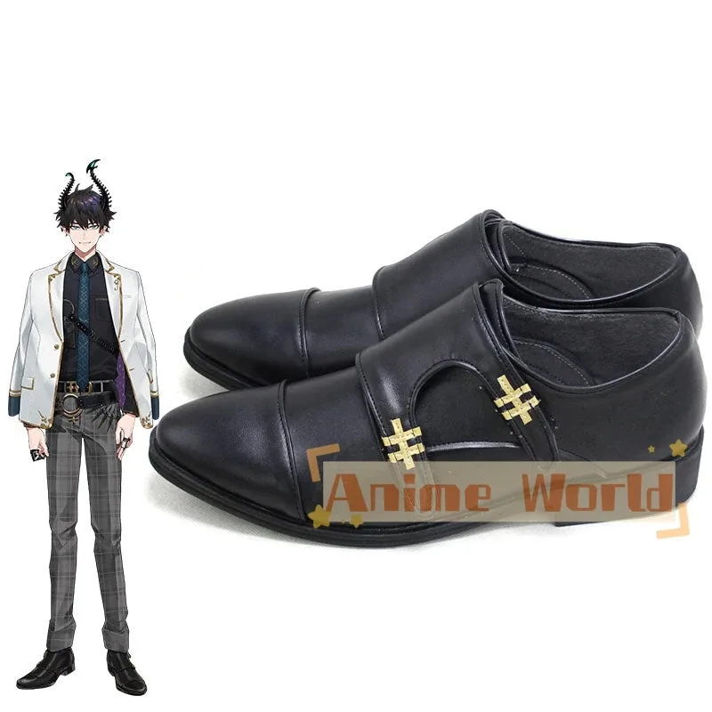 أحذية ILUNA Ren Zotto السوداء التأثيرية أحذية كرنفال الهالوين مصنوعة حسب الطلب