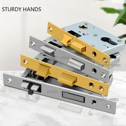 High Quality Stainless Steel Security Door Lock Body Silent Tongue Mechanical Lock Door Handle Lock Replacement Spare Parts