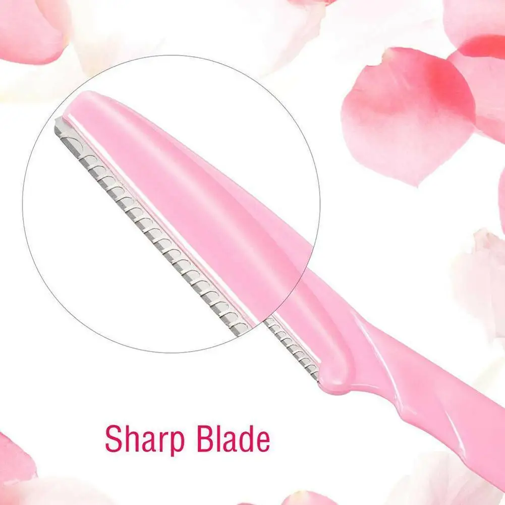 Eyebrow Trimmer Razor Set for Women - Sharp Safe Shaver Blade, Eye Brow Shaper & Facial Hair Remover, Gentle Face Razor for Prec