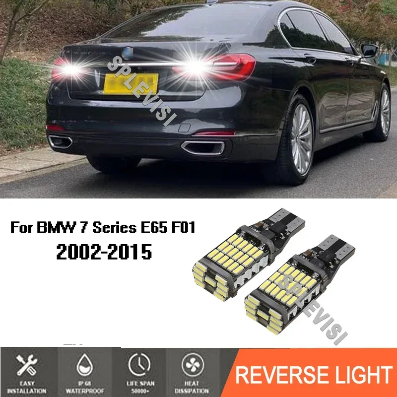 LED Backup Revese Lights 27 SMD Bright White For BMW 7 Series E65 F01 2002 2001 2002 2003 2004 2005 2006 2007 2008 2009-2015