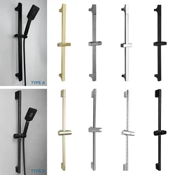 Chuveiro ajustável Bar Levantamento Rod Extensível Wall Mount Chuveiro Horizontal Bar Coluna Preto Branco Cromo Banheiro Riser Slide