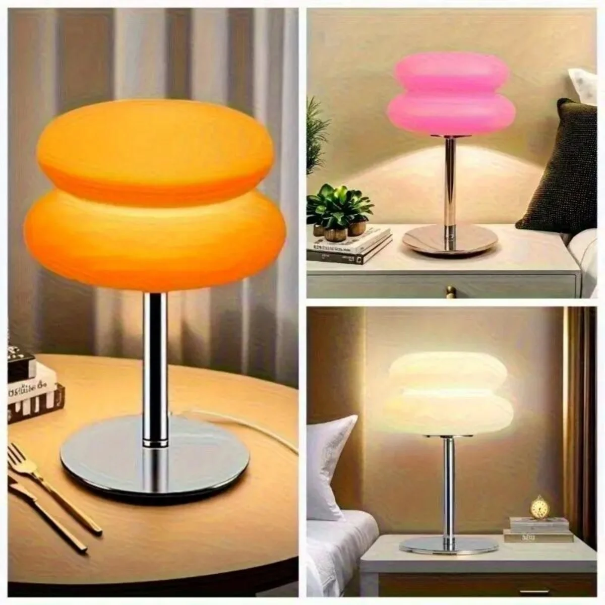 

1 шт. лампа для хлеба, регулируемая настольная лампа в форме хлеба с питанием от USB и 3 цветовыми режимами для мечтательного эффекта