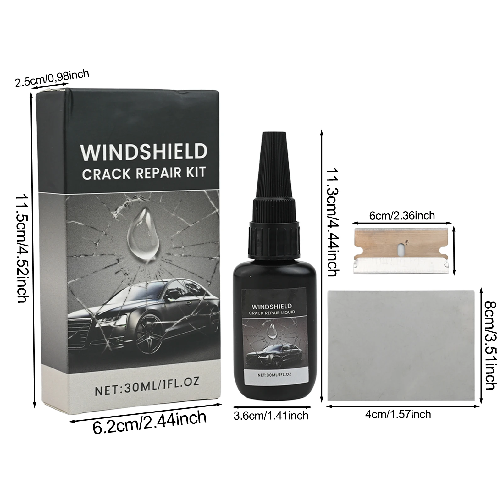 

Ремонт автомобилей своими руками, как показано на рисунке, инструмент для ремонта трещин, комплект для авторемонта, экономичный ремонт, простой процесс установки