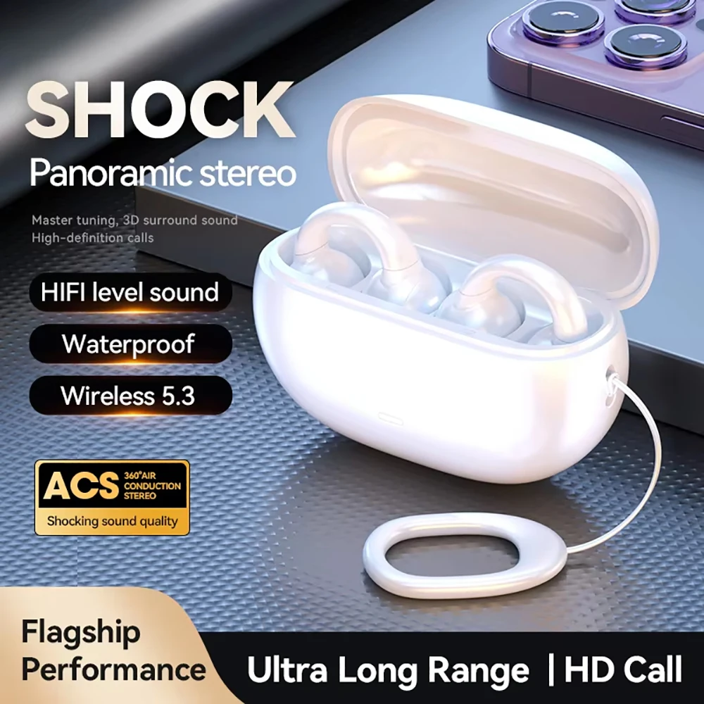 

M55 Bone Conduction Wireless Waterproof Earphones for High Definition Call, Accurate Sound Transmission without Leakage