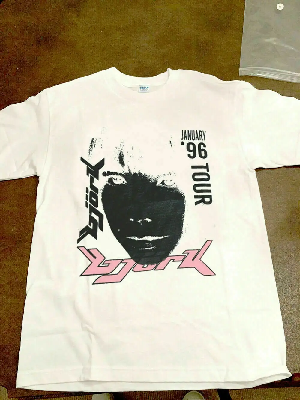 

Bjork 1996 Japanese Tour Promo White 2 sides heavy cotton Comfort T Shirt