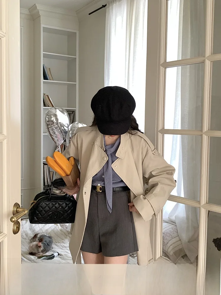 

No Errors Slimming Suit orts High Waist Wide Leg Pants Commute Sle Autumn New Arrival Ladies Casual Pants Polyester Blend