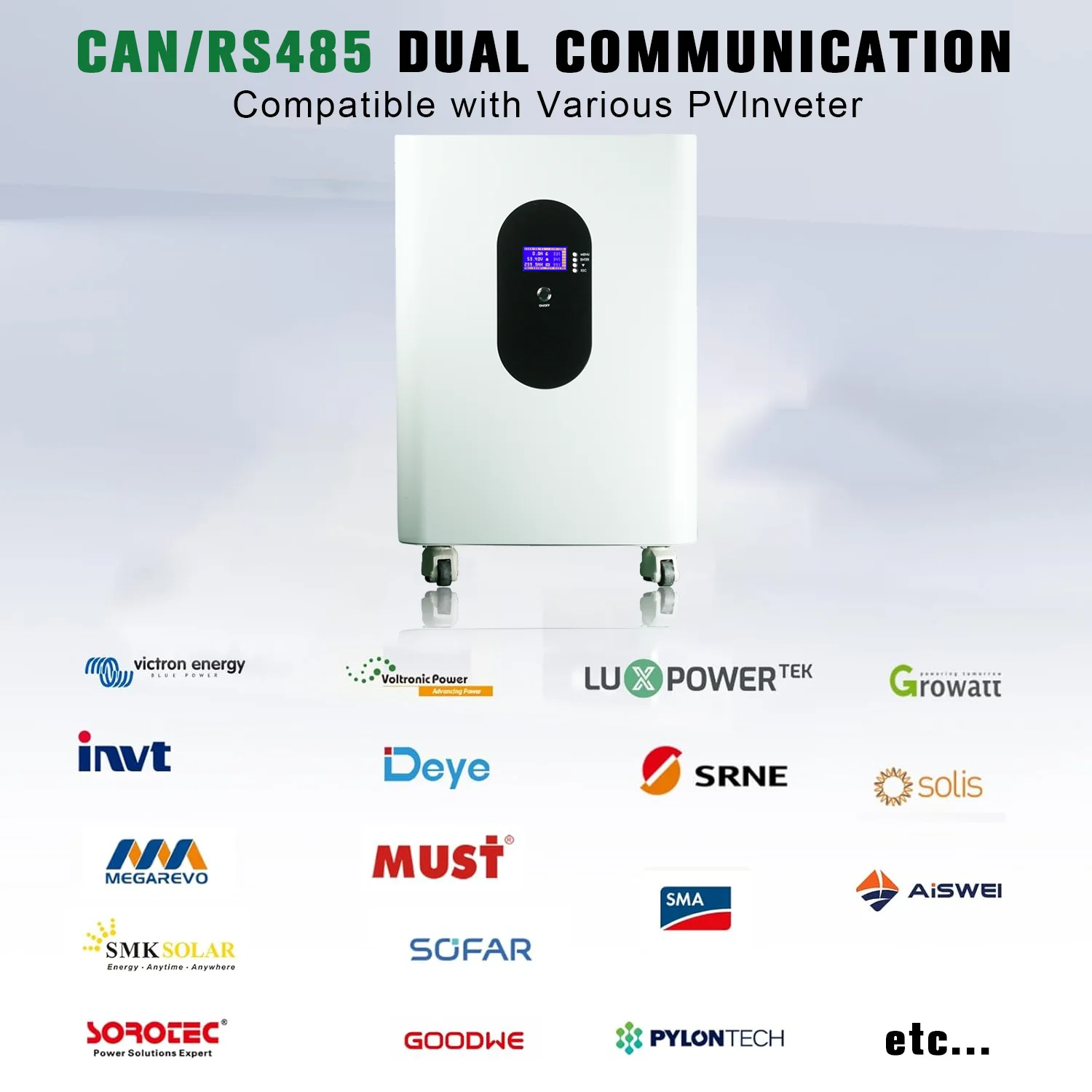 EU PL Stock 48V 300Ah Lithium LiFePO4 baterie 15Kwh 100Ah 120Ah 200Ah 400Ah Vestavěná 200A BMS 6000+ cyklů pro solární systém - náhled 4