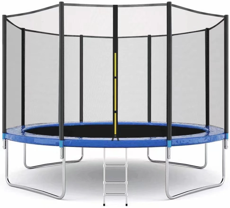 Indoor Kids/Adult Gymnastic Exercise Fitness Trampoline with Protective Mesh