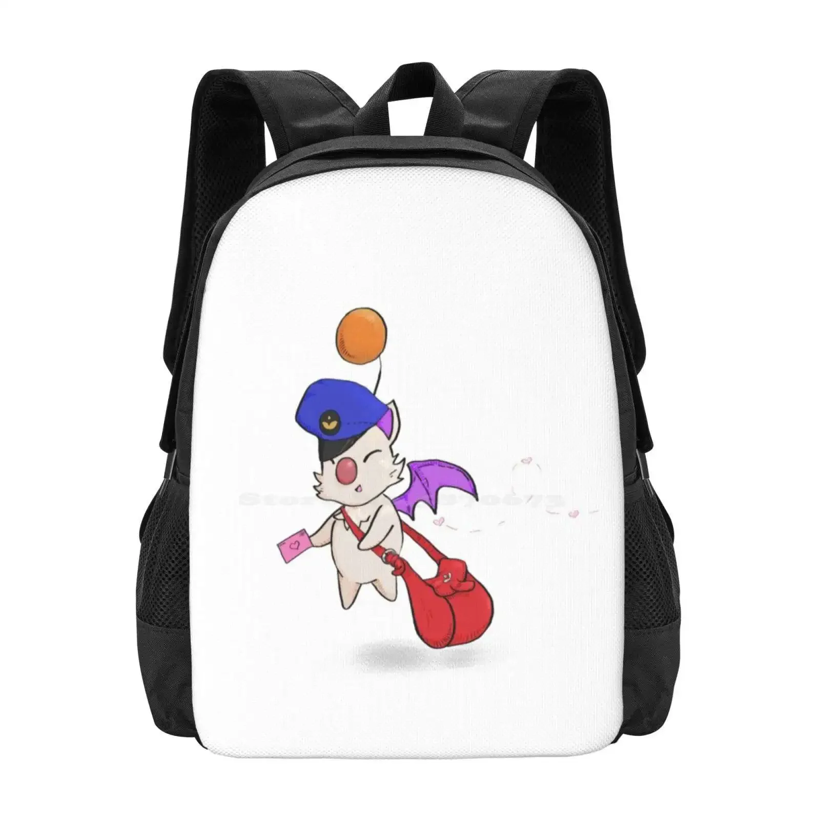 

Moogle Mail For You! Hot Sale Schoolbag Backpack Fashion Bags Mog Mooglemail Final Fantasy Valentine Delivery Smile Chibi