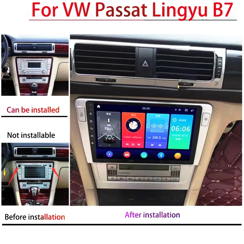 Apple CarPlay Android Car For VW Passat /Lingyu B5 B6 B7 2011-2015 Car Radio Stereo Video Multimedia Player GPS WiFi