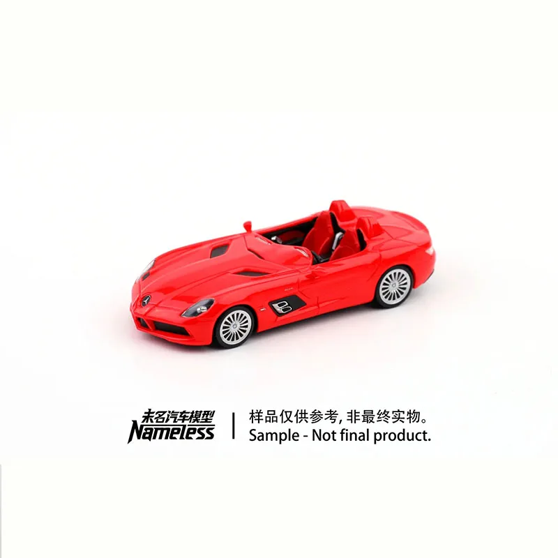 En Stock, Nameless 1:64 Mercedes-Benz SLR Stirling Moss McLaren, Modelo de Auto Fundido a Presión, 4 Colores, Resina de Cristal, Juguetes Coleccionables para Niños