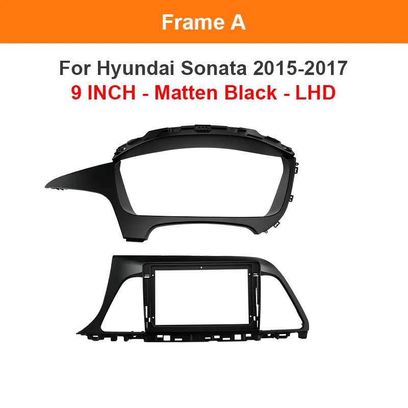 Car GPS Navigation For HYUNDAI SONATA 9 2015 2016 2017-2019 Stereo Radio Fascias Panel screen Frame Fit Dash Trim Kits