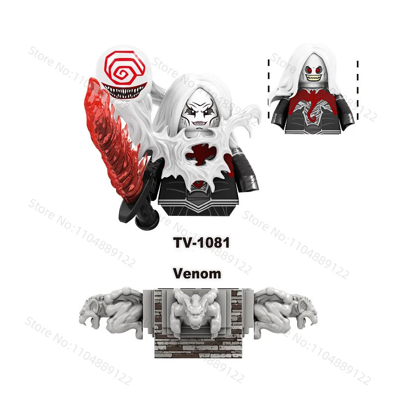 마블 뉴 블록 장난감 센트리 휴먼 토치 베놈 어린이 미니 블록 생일 선물 조립 장난감