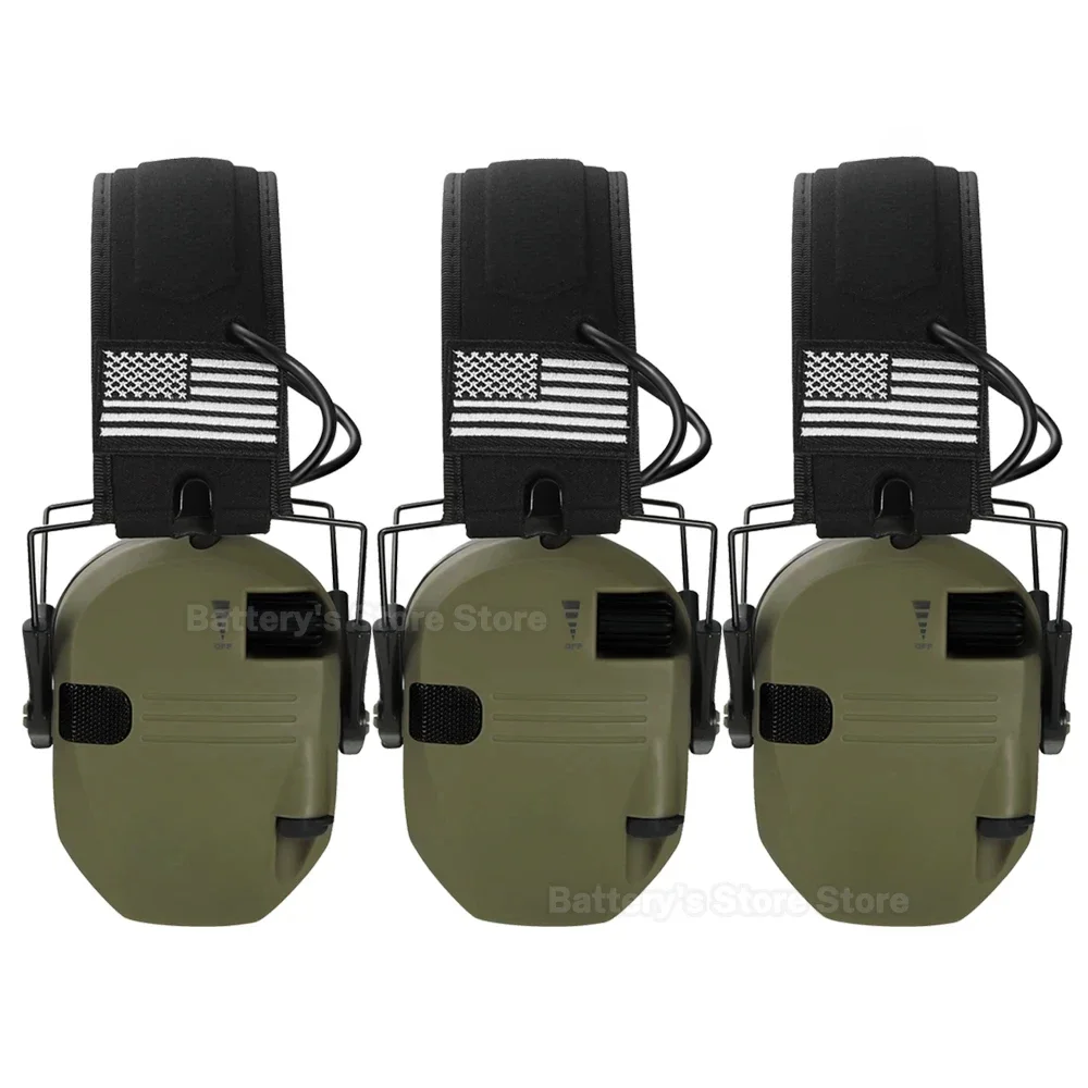 3PCS/1PC Tactical Headset Hearing Ear Protection Electronic Earmuffs Shooting Ear Protectors Hunting Noise Reduction Soundproof