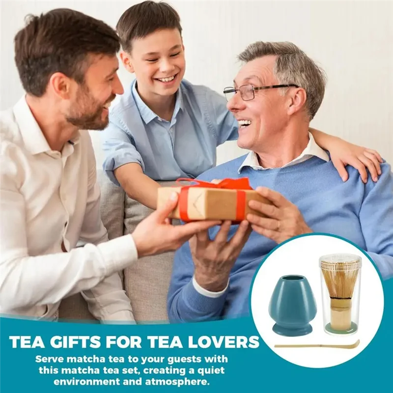 

J1UL1N Japanese Matcha Set Safe Bamboo Whisk Teaspoon Tea Sets Indoor Beverage Shop Tea-Making Tools Accessories