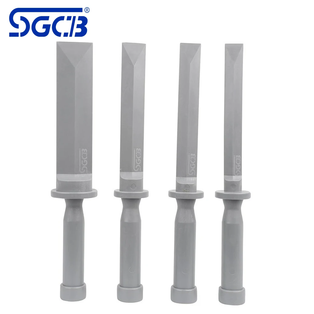 

SGCB Non-Marring Plastic Chisel Scraper 4PCS High Hardness PA44 Nylon Decal Wheel Weight Impact Chemical Resistant Scraper Tool