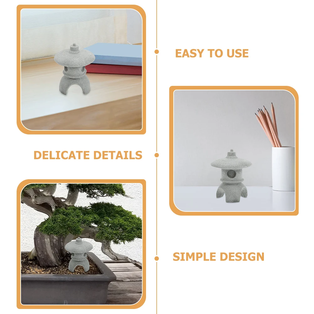 

2 шт., песчаник, миниатюрный садовый аквариум, пагода, украшение, декор в стиле дзен, бонсай, микропейзаж, украшение для аквариума