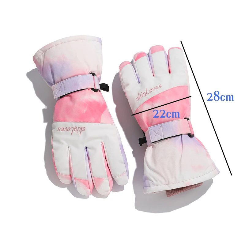 Winter Ski Handschoenen Vrouwen Handschoenen Winter Touchscreen Winddicht Keep Warm Fiets Handschoenen