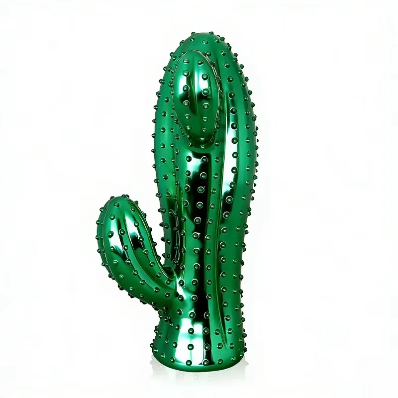 Modern Fashion Interior Visual Marketing Resin Cactus Sculpture Art Custom Size Window Decoration Statue