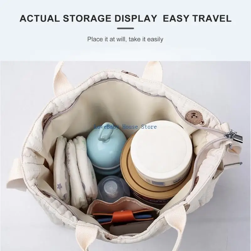 BX0D Przenośna pieluszka torebka wielofunkcyjna torba na ramię