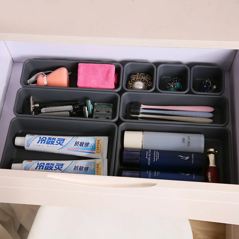 Cross-border Plastic Creative Drawer Storage Box Desktop Division Organizer Box Cosmetic Storage Box