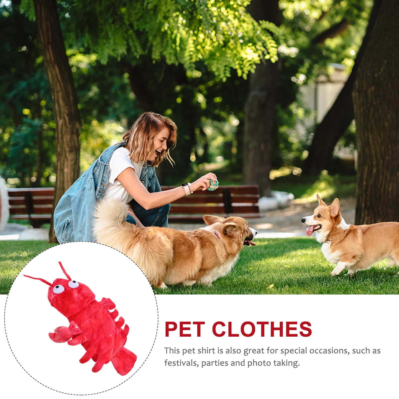 

Dog Lobster Costume Pet Dress Small Clothes Halloween Pets Costumes Cosplay Outfits