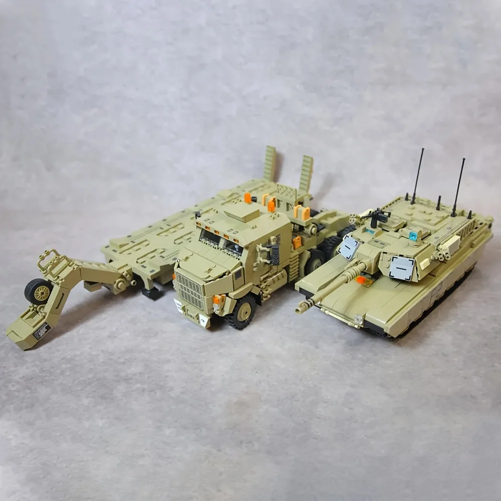الإبداعية تكنيك M1070 مركبة مدرعة سلسلة عسكرية كتلة وحدة بناء كيت ، مجموعة اللبنات مجموعة MOC 3482 قطعة