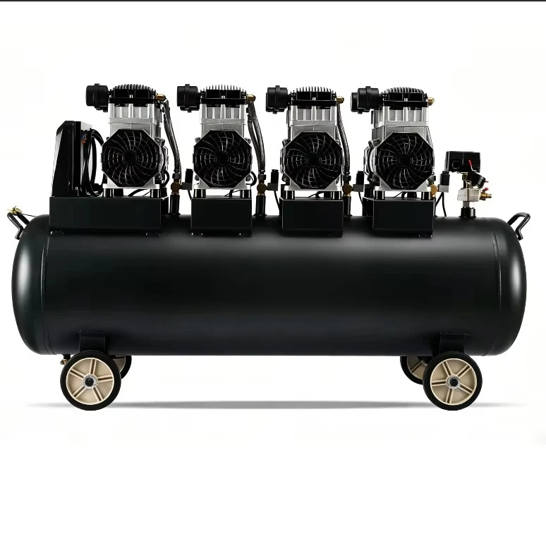 6KW/8HP Professional Silent Dental Portable Single Phase 50HZ Oil-Free Piston Pump Industrial 200 Liter  Air Compressor
