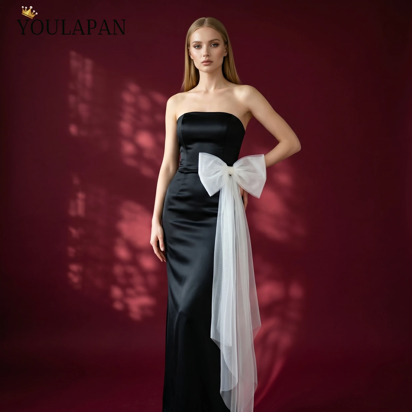 TOPQUEEN V274 Bowknot Bridal Veil Multiple Wearing Women'S Shawl Covering Arms Ivory Black Wedding Accessories Customizable