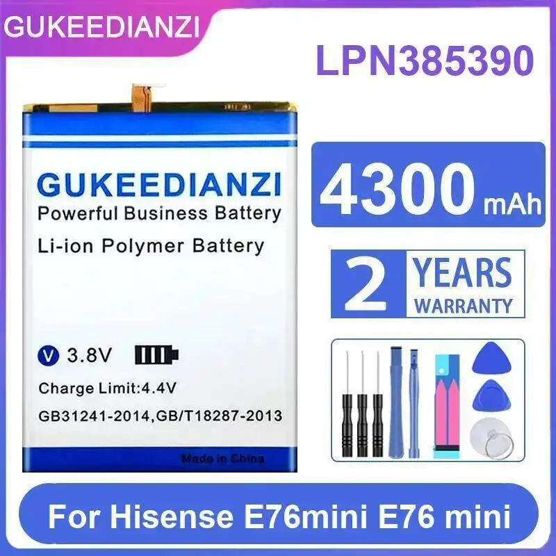 

4300Mah LPN385390 Mobile Phone Battery For Hisense E76 Mini Stable
