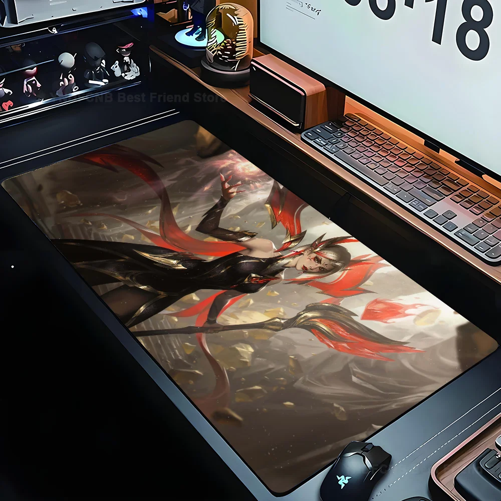 

LeBlanc League of Legends Mousepad Mouse Mat Desk Mat With Pad Gaming Accessories Prime Gaming XXL Keyboard Pad