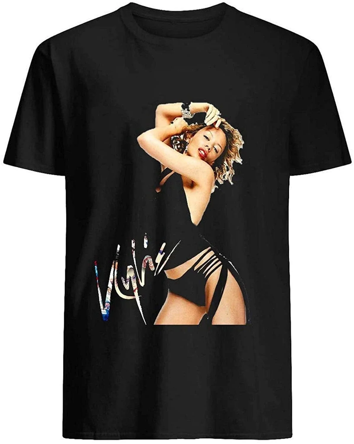 Kylie Minogue Iconic T Shirt Women Men Unisex Shirt Short Sleeve Long Sleeve Hoodie T-Shirt Black