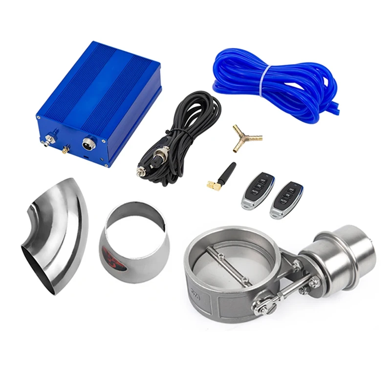 ¡Nuevo! Juego de válvulas de Control de sistema de tubo de escape de vacío de coche Universal de 2/2, 5/3,0 pulgadas con control remoto